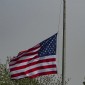 Cemetery Flag at Half Staff