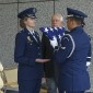 Transferring Dave's flag to Col Storm