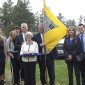 Dave's family with '63 class flag