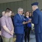 Presenting Flag to family