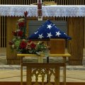 John Scott's flag and urn
