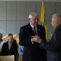 Gen Fogleman along with other classmates at ceremony