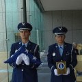 Honor Guard with flag and urn