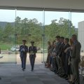 Honor Guard with flag and urn