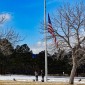 Flag at half staff