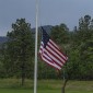 Flag half staff