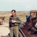 Gil Merkle waiting for Aircraft to be refueled; Dong Ha, RVN