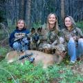 Four Girls and a Deer
