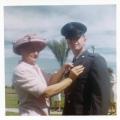 Douglas Holman Butterfield with his mother, Lucille Holman Butterfield at WilliamsAFB April 1965