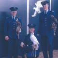Cadets Lilly, Eastcott & Juister with Falcons