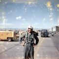 Frank Karasienski with T-33, Lowry AFB July 1959