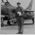 Steve Savonen with pre-mission F-105