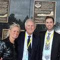 Kimberly, Roger and Ryan Graham In front of A-26 Plaque at Southeast Asia Pavilion