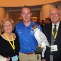 Dianne, Cadet Falcon Handler, and Roger at Reunion