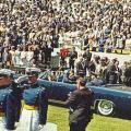 President John F. Kennedy disembarking